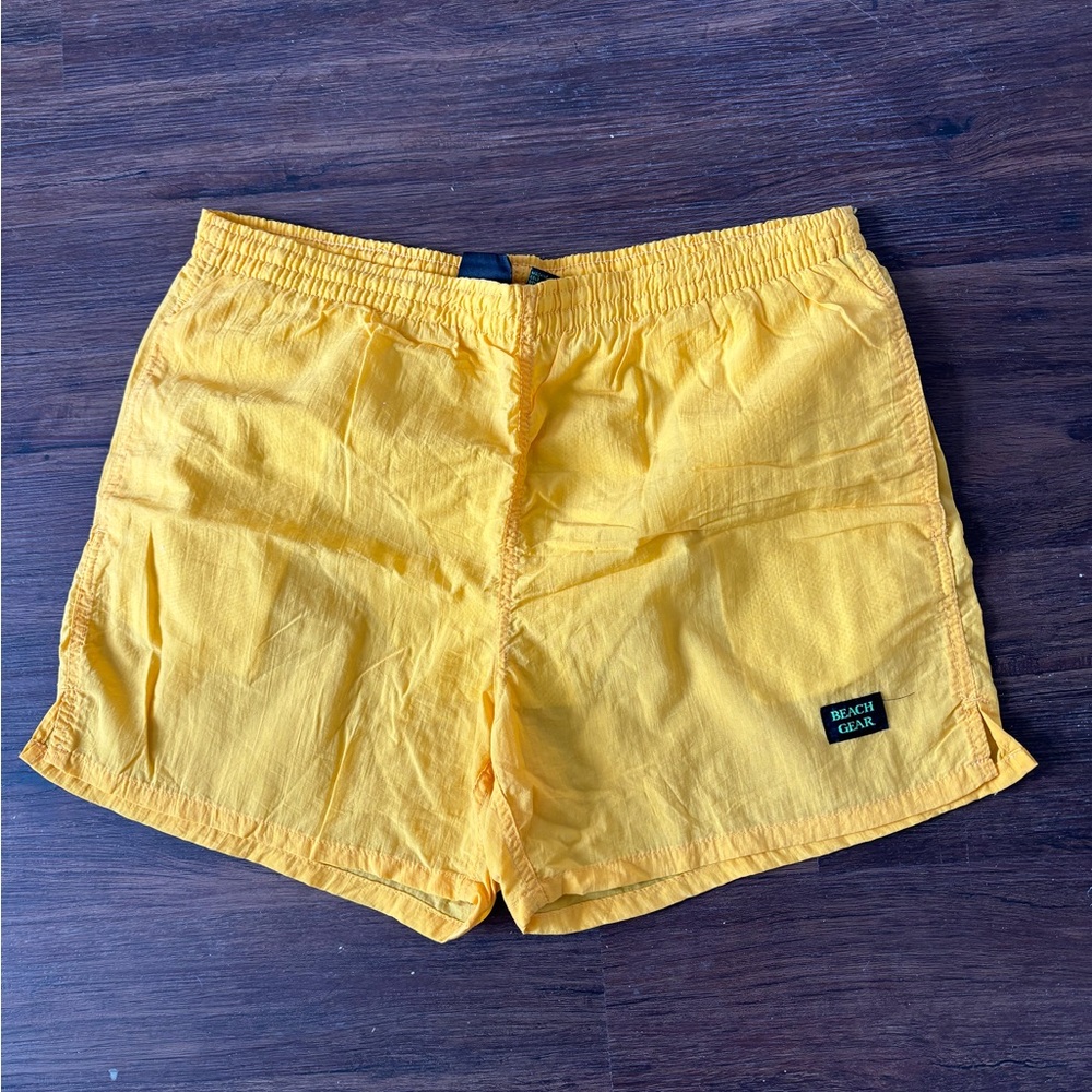 Vintage Beach Gear Men’s Yellow Swimsuit Size Medium 80’s